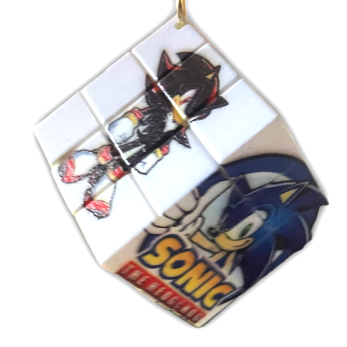 Sonic Puzzle Cube Keychain Keyring