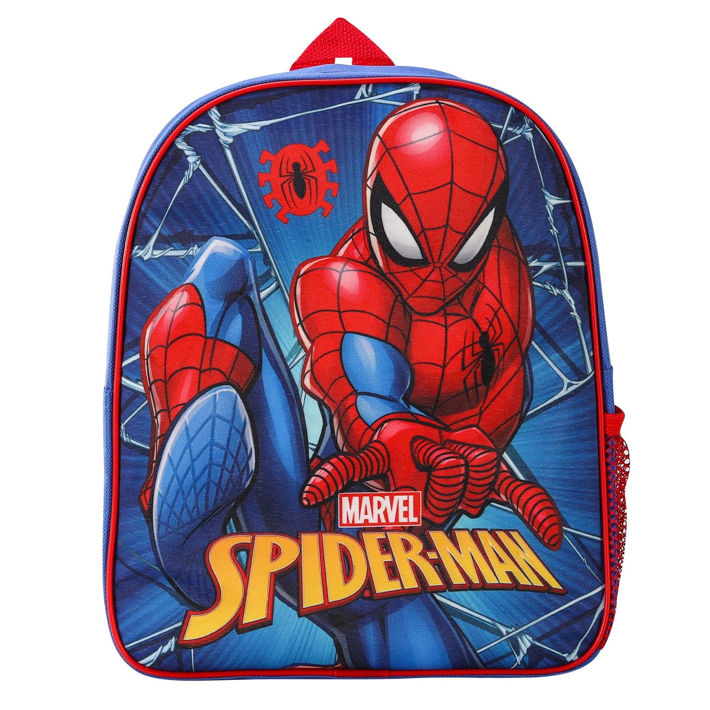 Spiderman Style Backpack Kids Premium Standard Rucksack with Zip & Adjustable Straps