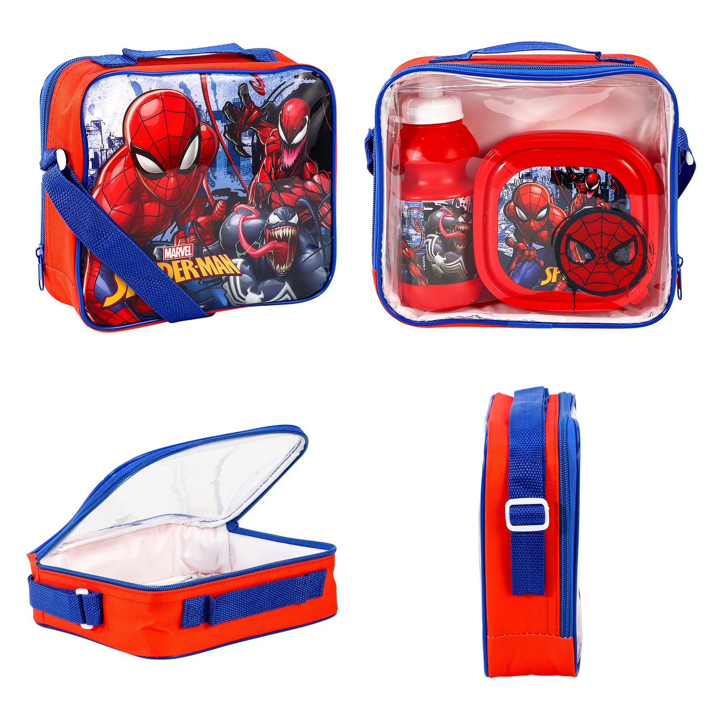 Spiderman 3 Piece Lunch Bag, Box & Bottle Set