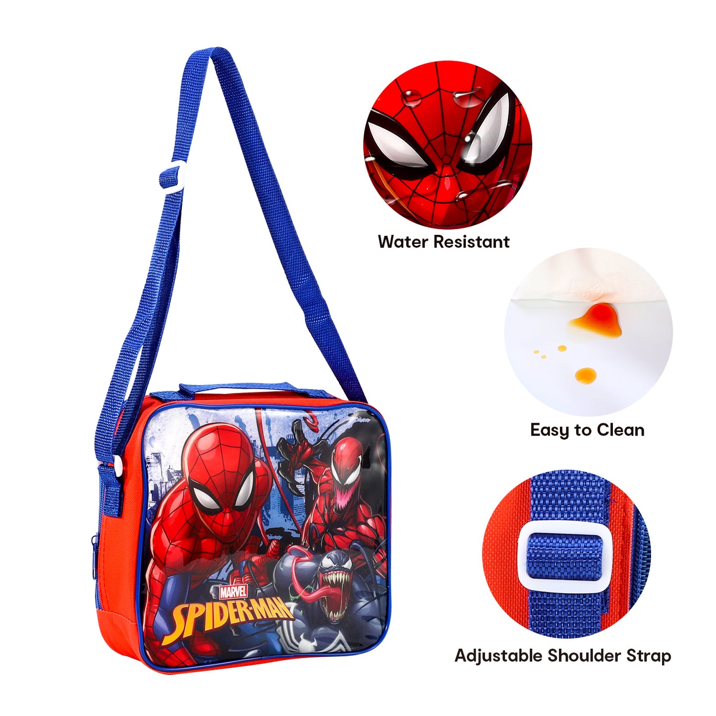 Spiderman 3 Piece Lunch Bag, Box & Bottle Set