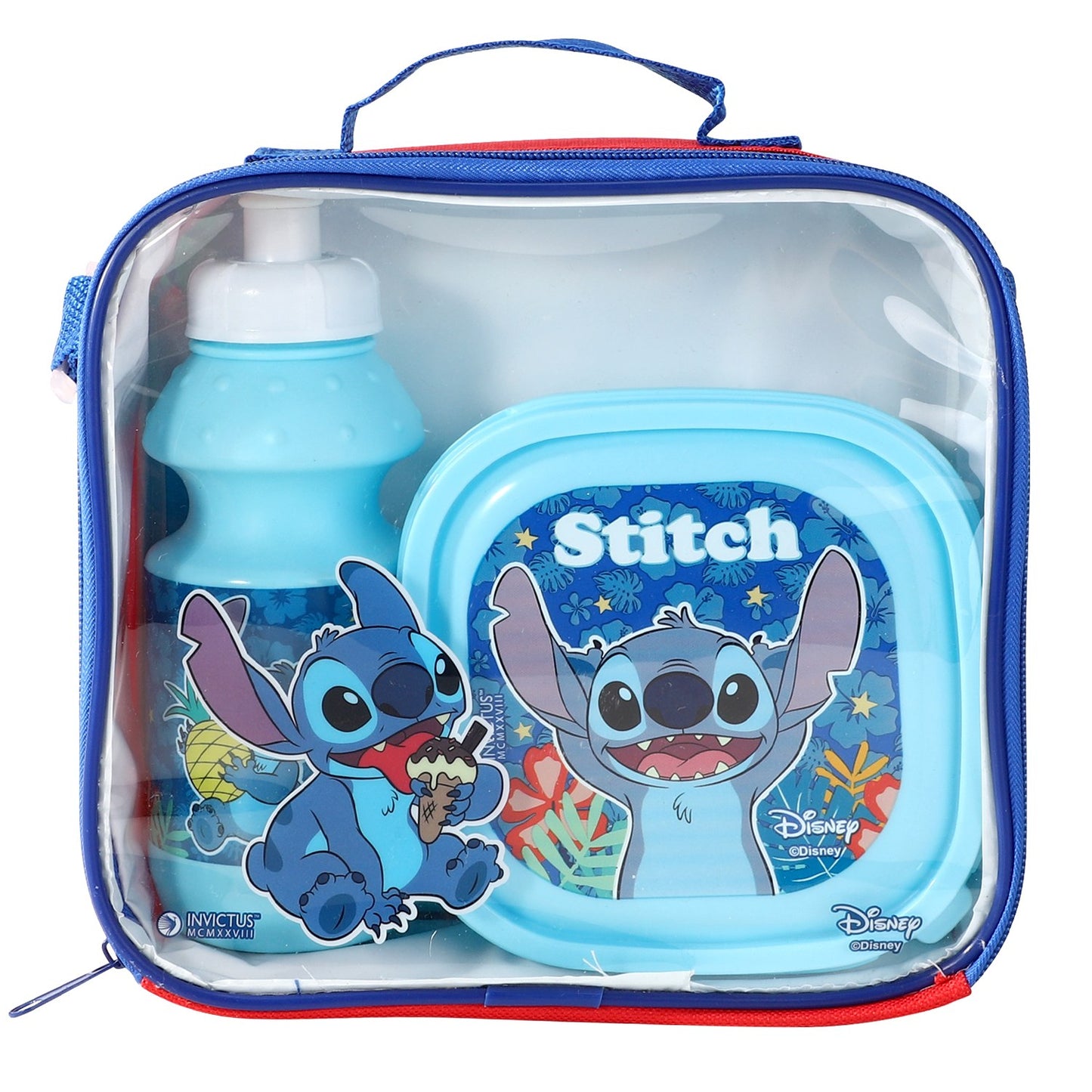 Stitch 3 Piece Lunch Bag, Box & Bottle Set