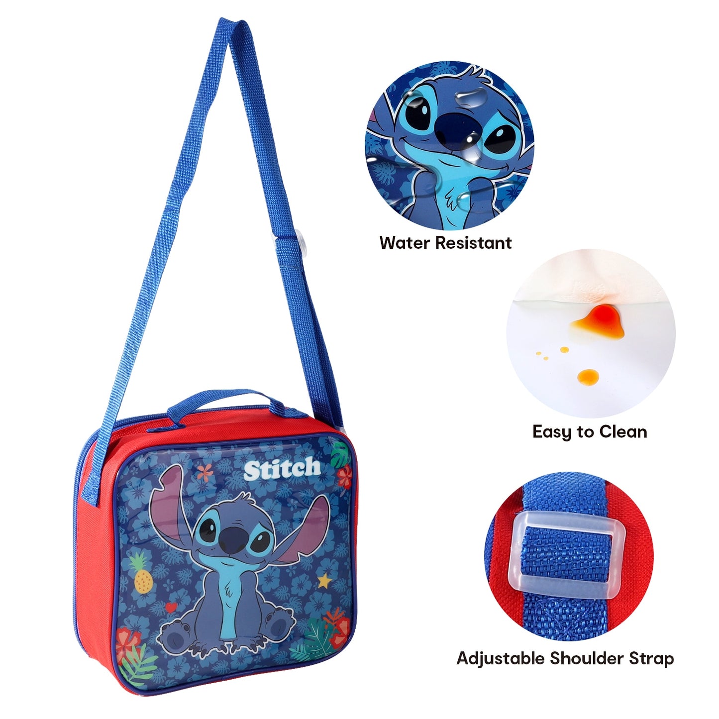Stitch 3 Piece Lunch Bag, Box & Bottle Set