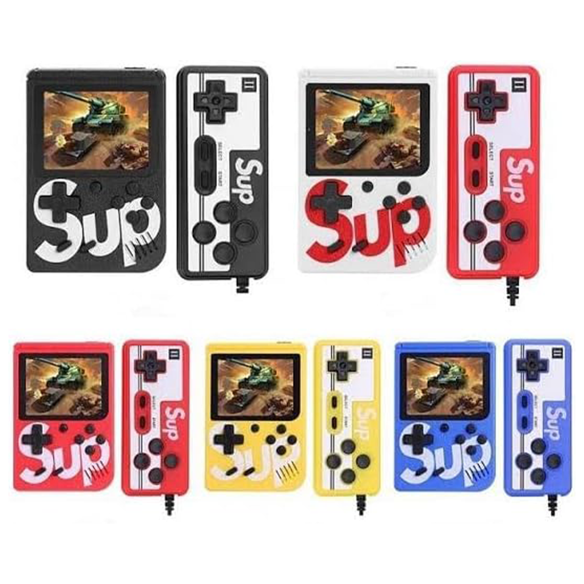 400 in 1 Sup Retro Game Boy Style Handheld Games Console & Controller - Sup Assorted Colours