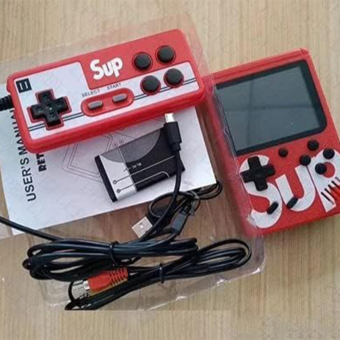 400 in 1 Sup Retro Game Boy Style Handheld Games Console & Controller - Sup Assorted Colours