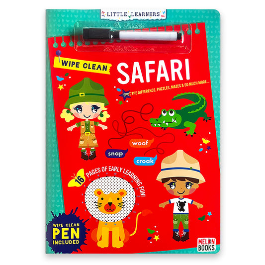 Safari Deluxe Wipe Clean Activity Book