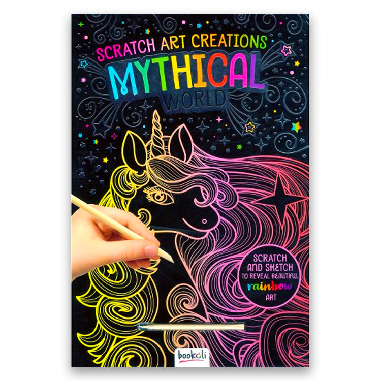 Mythical World Bumper Rainbow Scratch Art Book