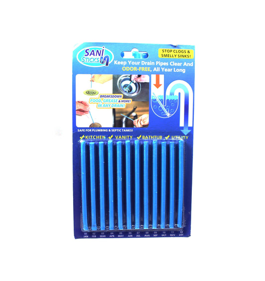 Sani Sticks Drain Cleaner Odour Remover 12 Pack 5305