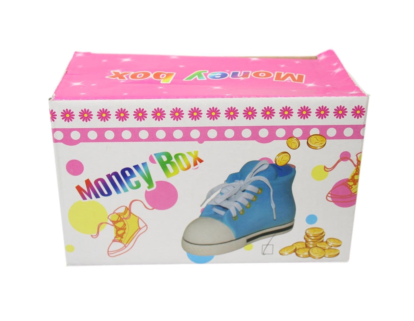 Children's Ceramic Money Box Piggy Bank Shoe Design 16 x 9 cm Assorted Colours 5597