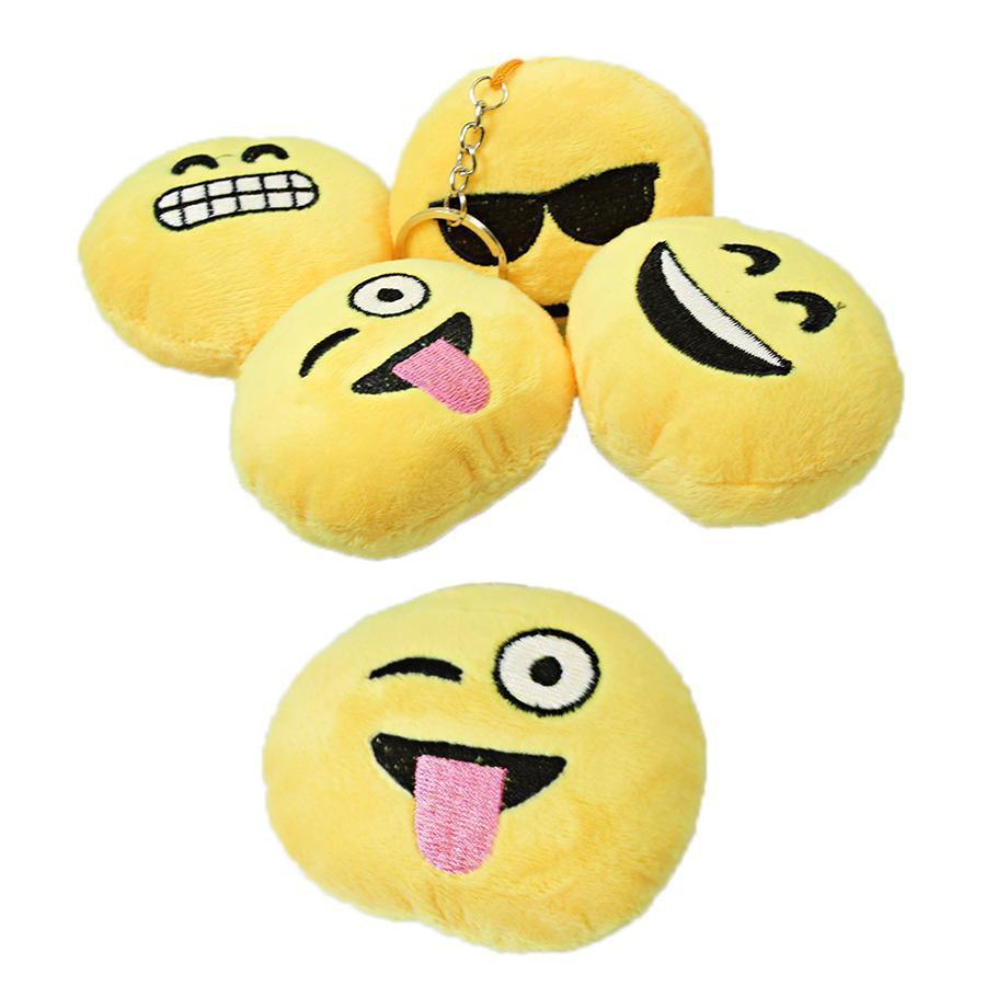 Soft Smiley Face Emoji Keychain Keyring Assorted Designs 4958