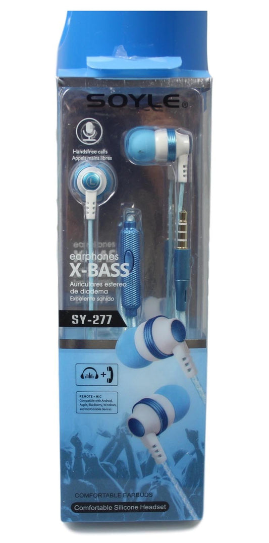Soyle X-Bass Earphones Comfortable Silicone Headset 4 Colours Available  5270