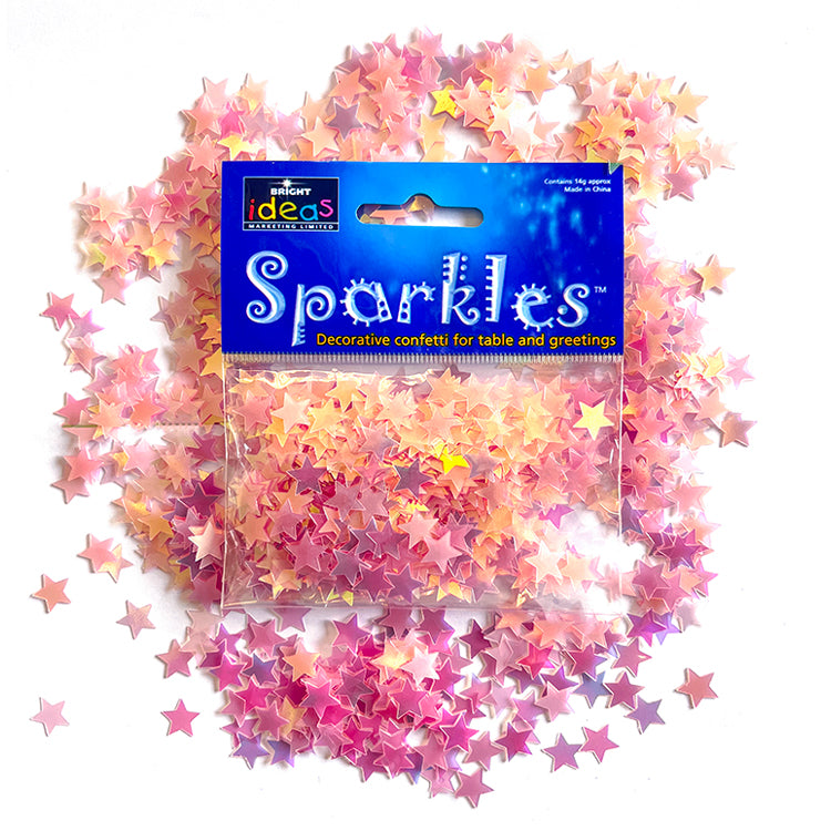 Pink Stars Confetti Bumper Bag