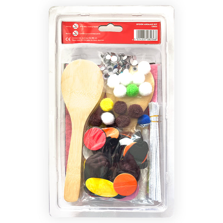 Animal Fun Spoons Mega Craft Kit ( Makes 5 Animals )