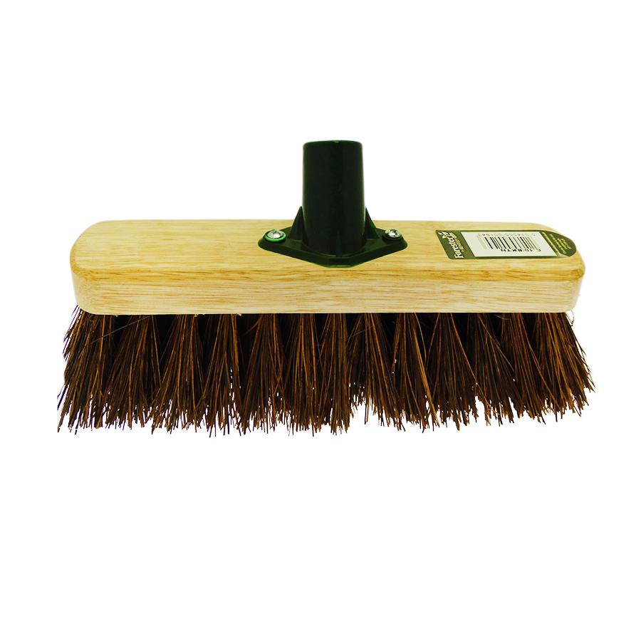 Brown Bristle Outdoor Heavy Duty Brush Head 29cm F0/BKT A