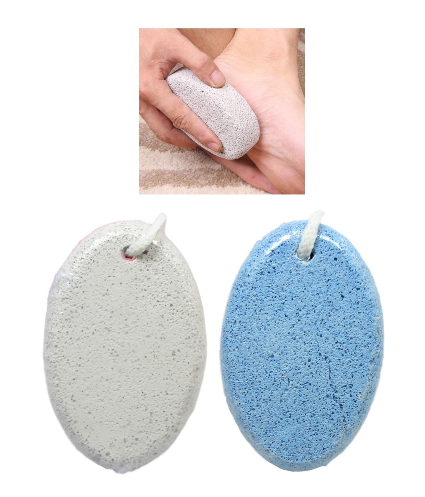 Bath Shower Volcanic Foot Pumice Stone 11 cm Assorted Colours 5228
