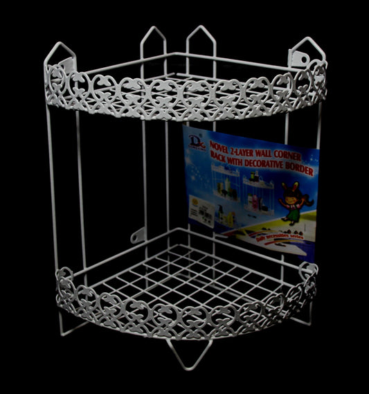 Kitchen Bathroom Storage Beautiful Lace Design Storage Rack 27cm x 30cm 0289