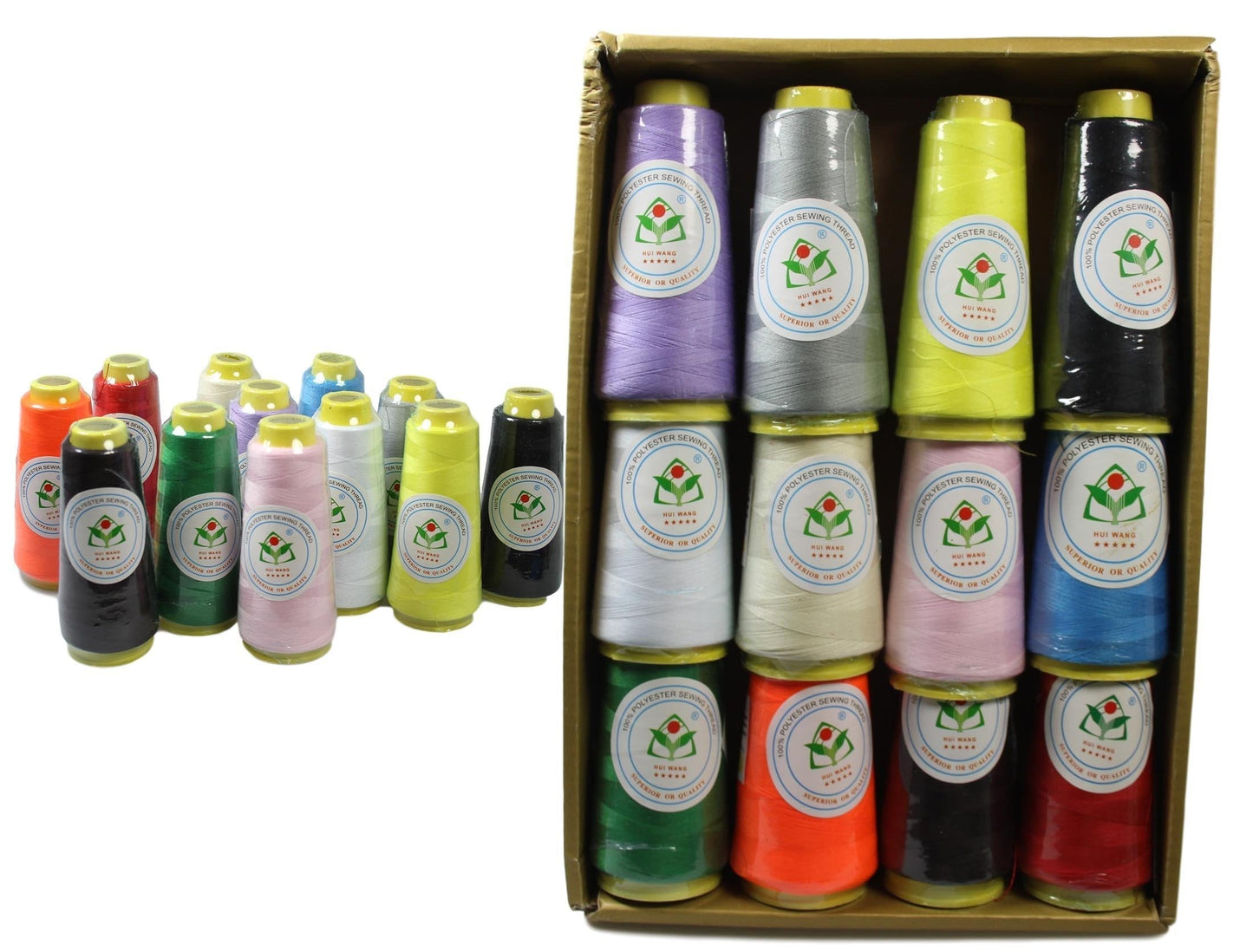 Polyester Sewing Thread Assorted Colours 5244 A