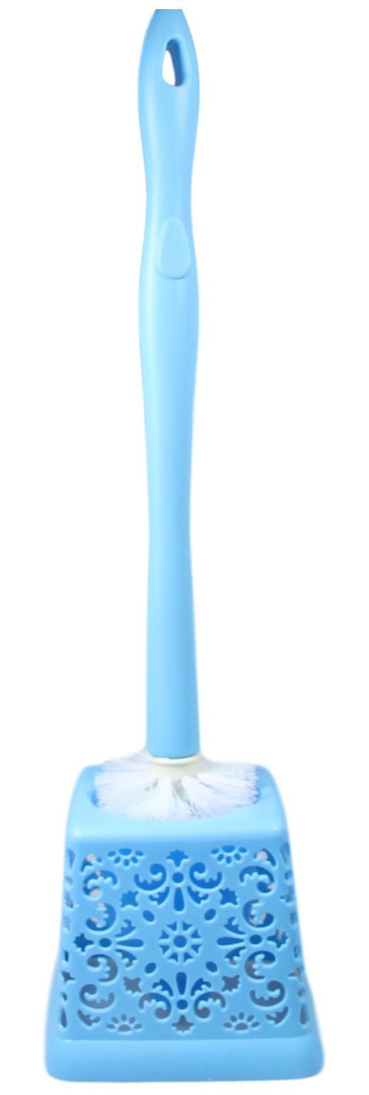Bathroom Toilet Plastic Toilet Brush Lace Style 50 cm Assorted Colours 5193