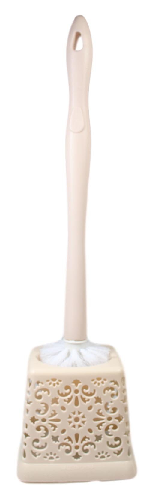 Bathroom Toilet Plastic Toilet Brush Lace Style 50 cm Assorted Colours 5193