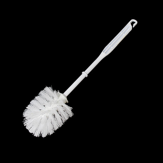 Bathroom White Plastic Toilet Cleaning Brush 37 cm 0437