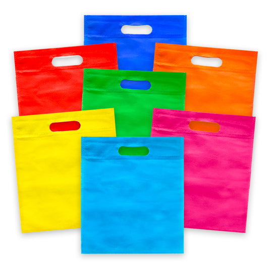 Assorted Colour Tote Bags x 100 ( BULK BUY )