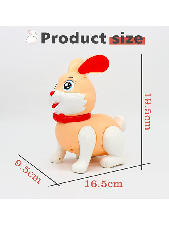 Cute Bunny Rabbit Moving Toy with Sounds, Hopping & Moving Ears