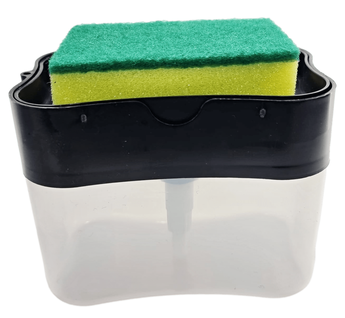 2-In-1 Counter Top Sink Soap Dispenser and Sponge Holder Caddy 15 x 12 x 9.5 cm 6641