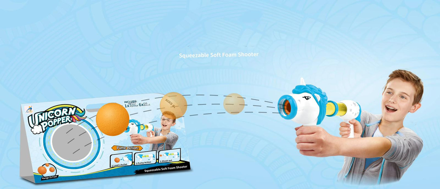 Unicorn Air Powered Pump Soft Ball Launcher Set
