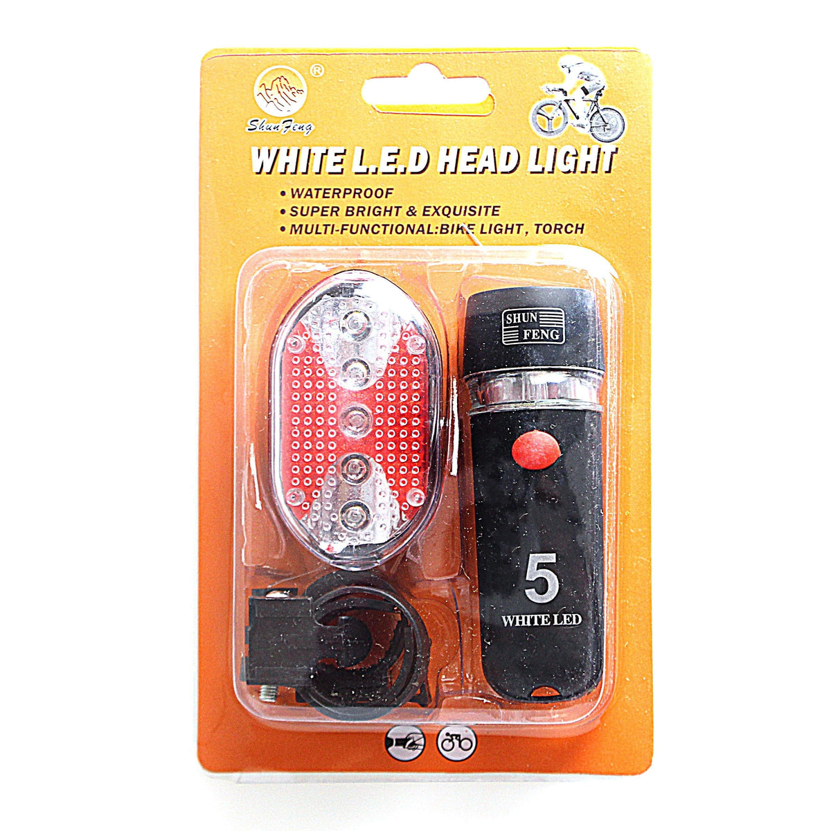Bicycle Bike Led Head Light Pack Of 4