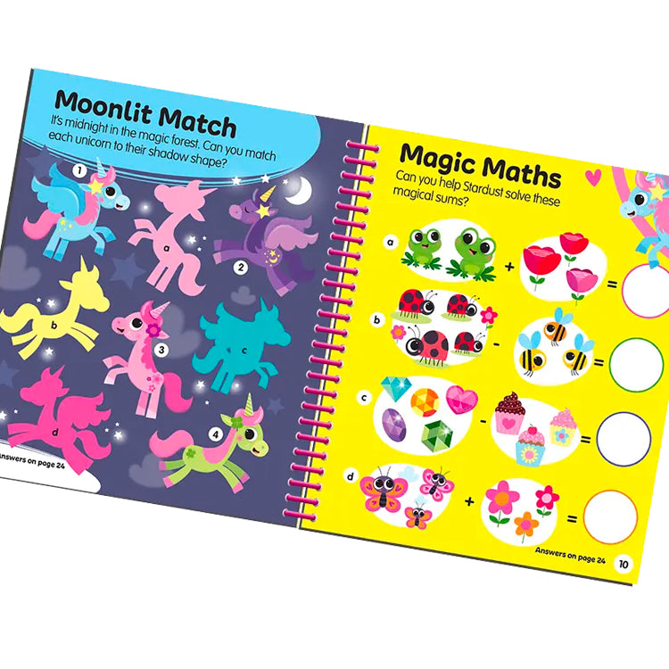 Unicorn Wipe Clean Spiral Activity Book