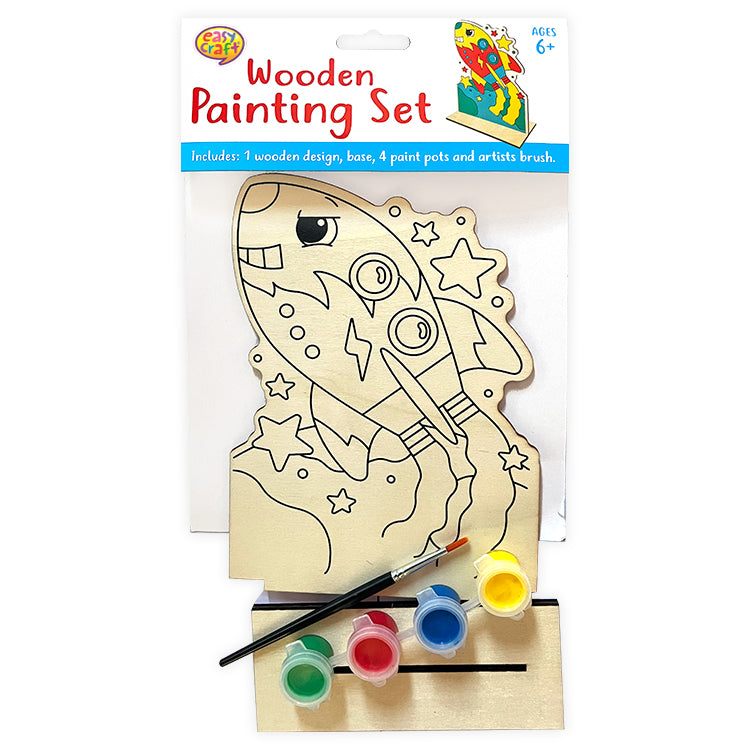 Space Rocket Super Wooden Painting Set