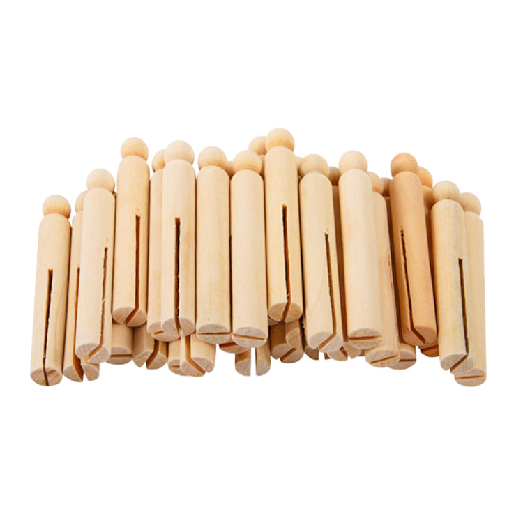 Wooden Craft Dolly Pegs x 30 ( Craft Clearance Special )