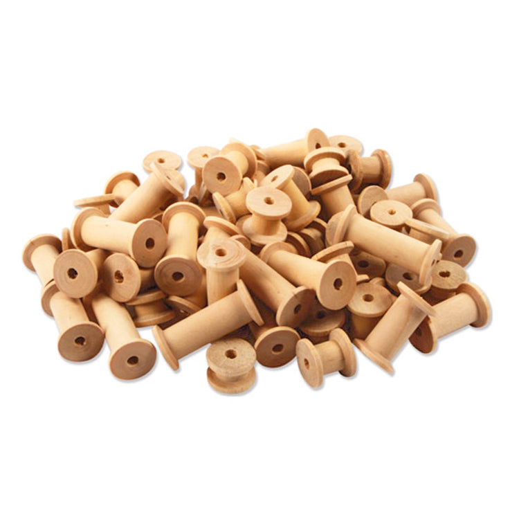 Wooden Spools ( 75mm ) x 30 ( Craft Clearance Special )