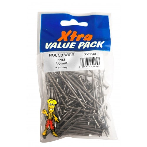 Round Wire Nails 50mm Approx. 250g 0643