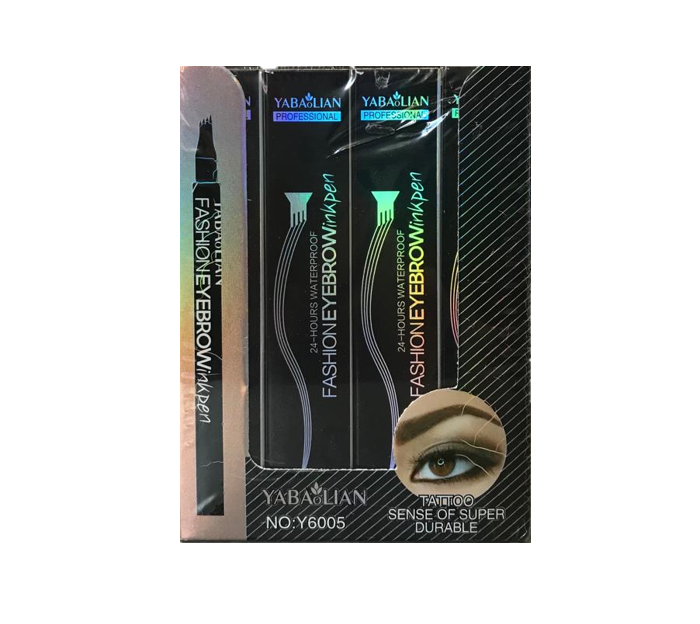 Yabaolian Eyebrow Tattoo Ink Pen 4 Point Tip Box of 24 Y6005