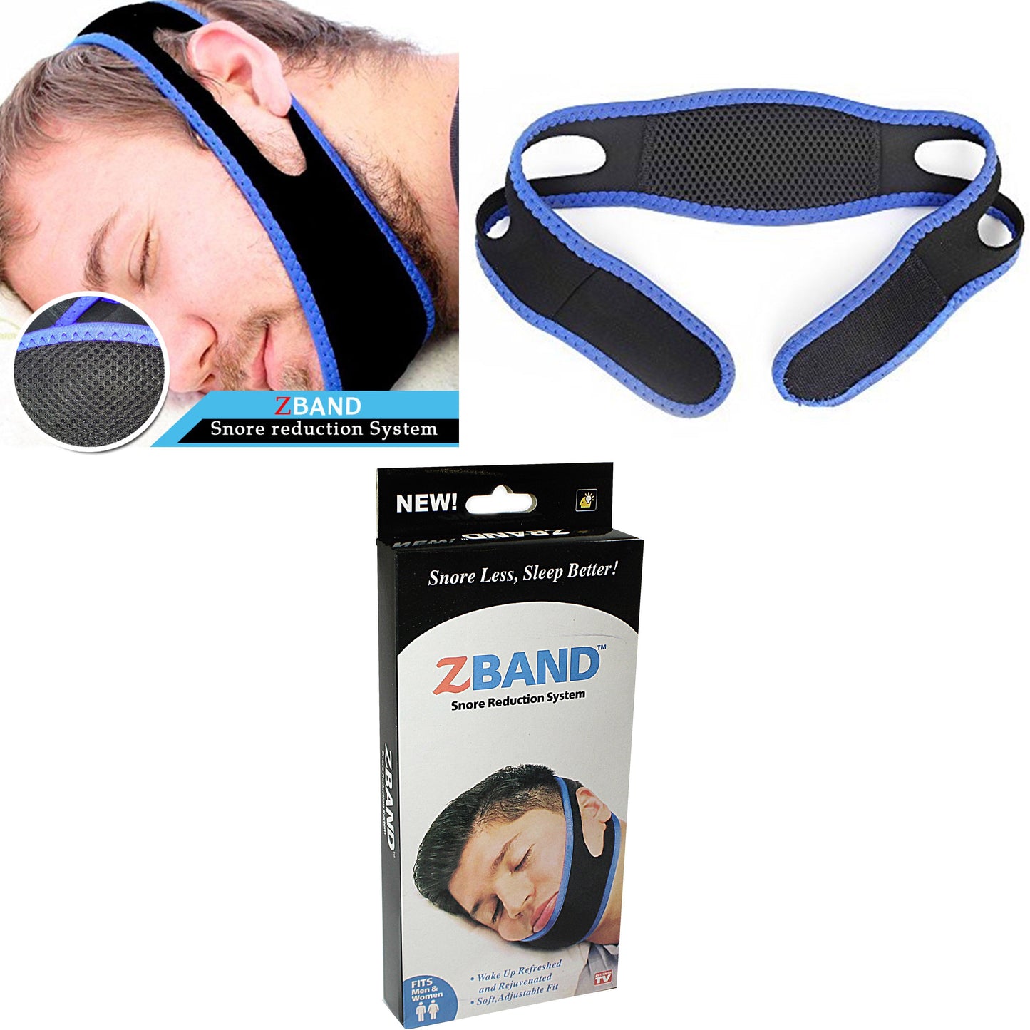 Snore Reduction Band Snore Less Chin Strap Health Home 4571