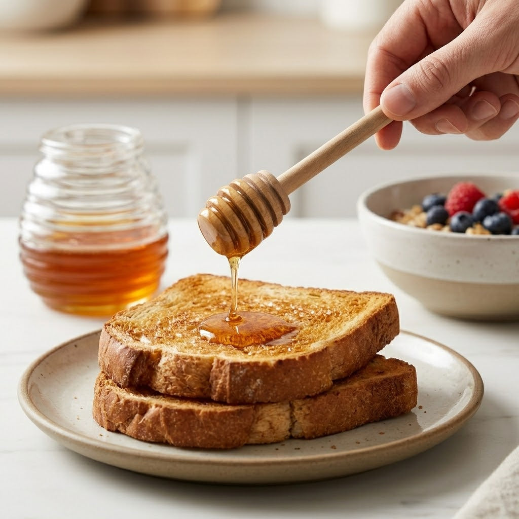 Wooden Honey Dripping Spoon Pack Of 4