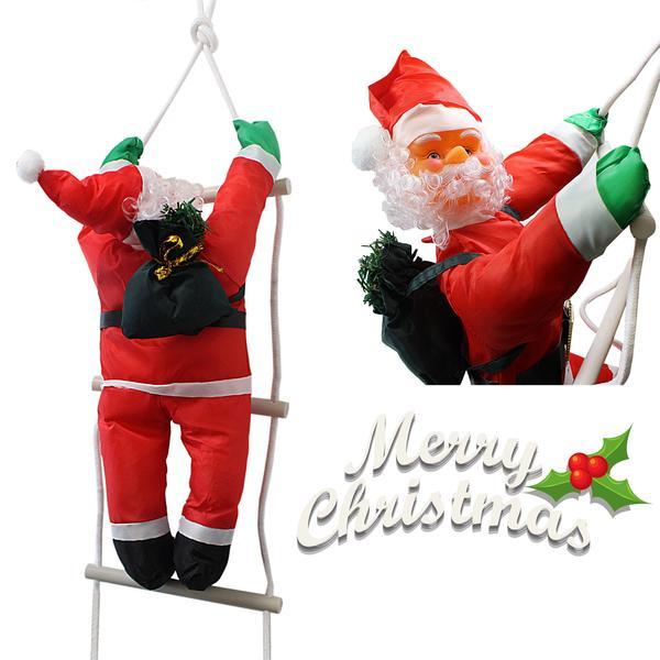 Christmas Decor Climbing Santa Claus with Rope Ladder 90cm 5297