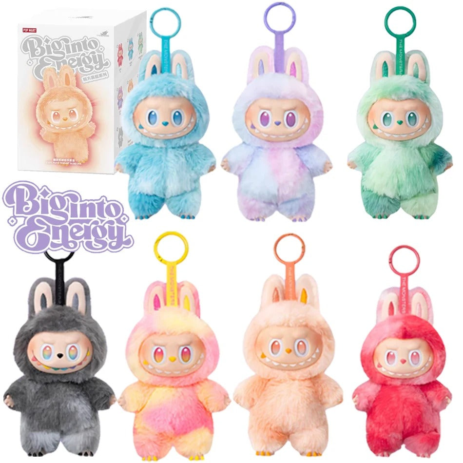 Labubu THE MONSTERS Big Into Energy V 3.0 Style Keyring Keychain Stuffed Vinyl Face Plush Toy Doll 17cm VIRAL - SERENITY