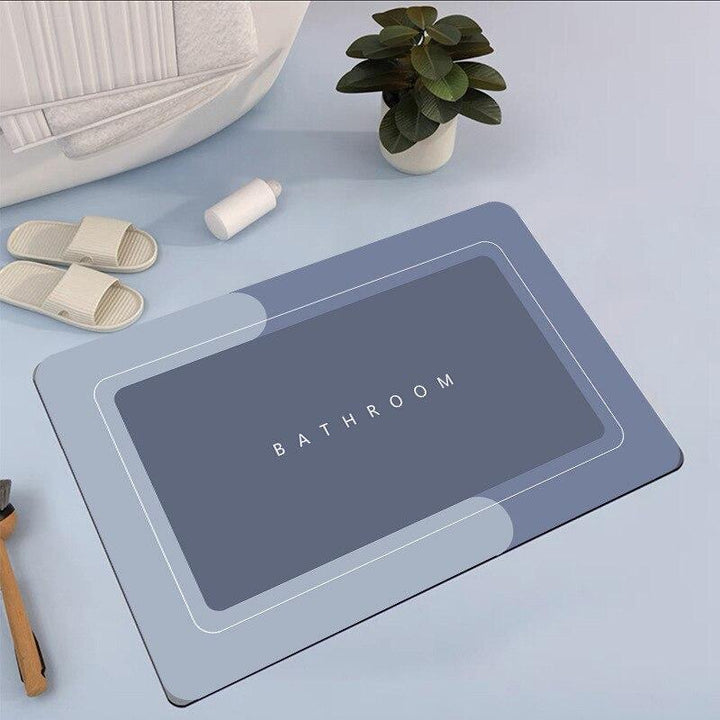 Bathroom Absorbent Bath Mat Rectangle Assorted Designs And Colours
