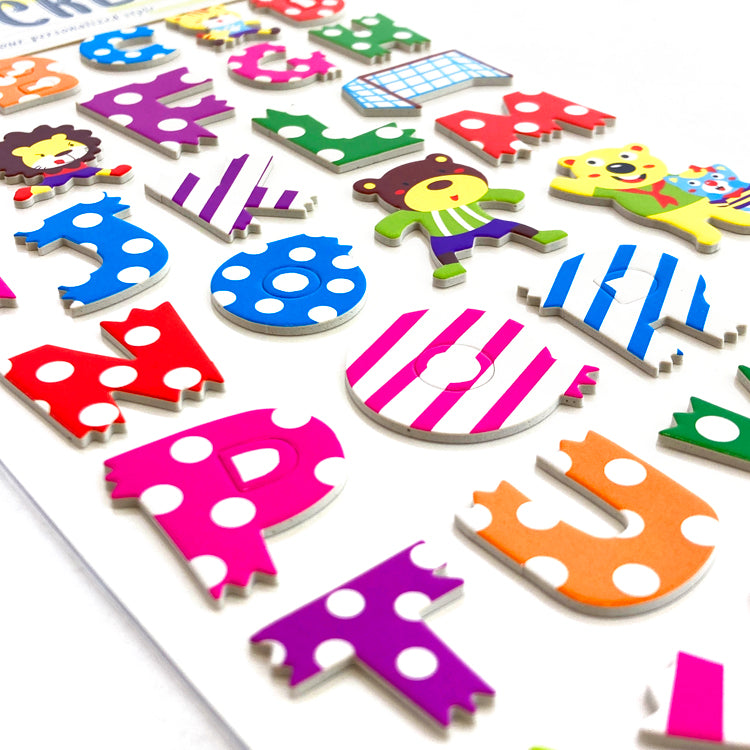 Cute Animals Die Cut Letters Sticker Pack