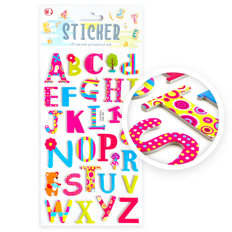 Groovy Letters Die Cut Jumbo Sticker Pack