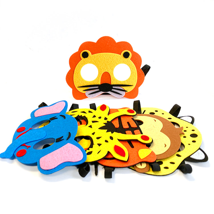 Jungle Felt Party Masks x 6