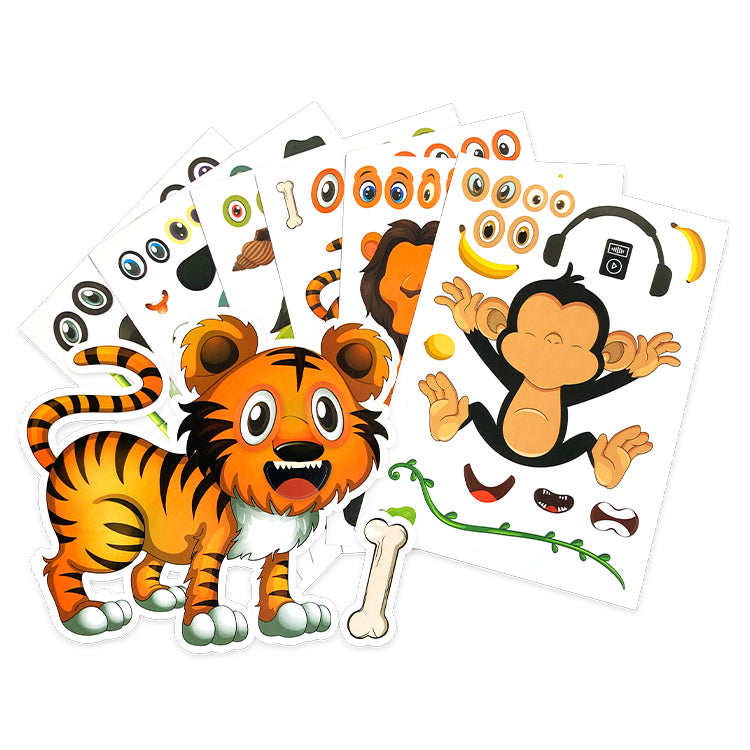 Jungle World Sticker Scene Create Pack