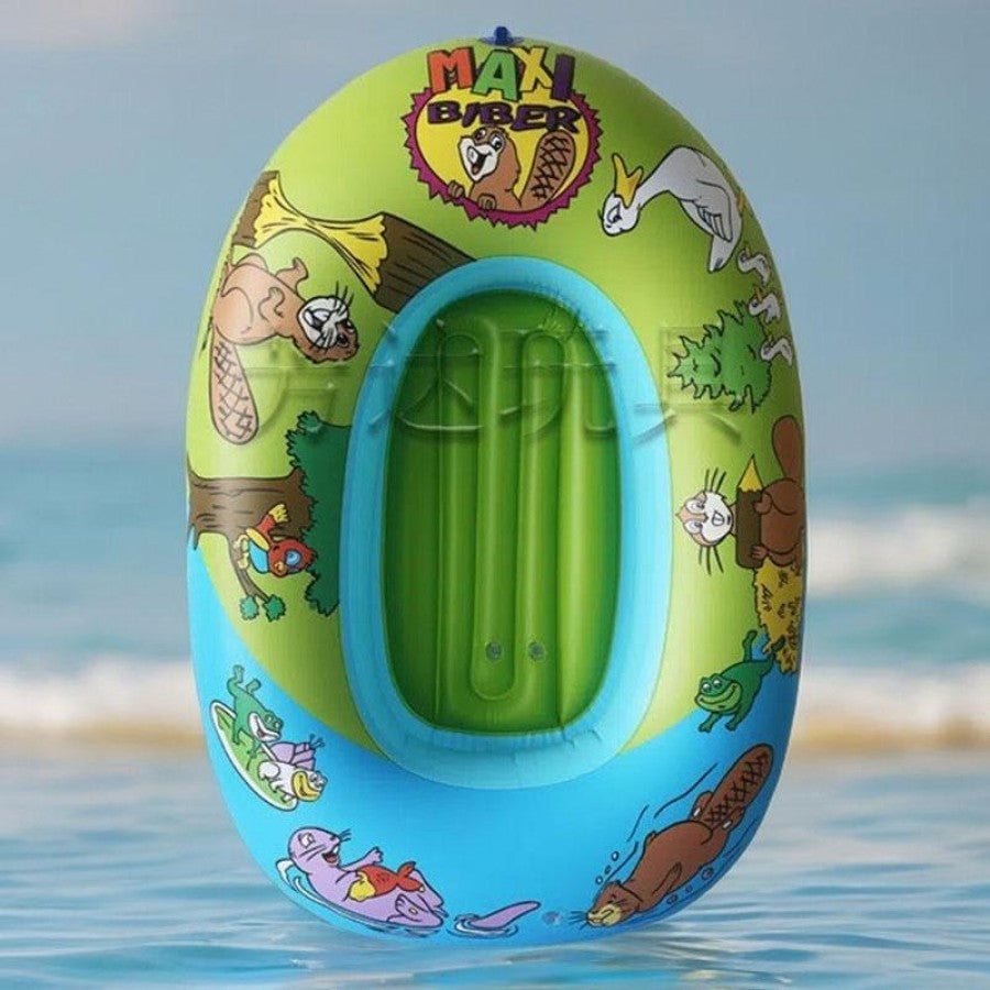 Inflatable Boat Swimming Pool Float For Kids Summer Water Float Toys 38" X 28" Lounge Raft