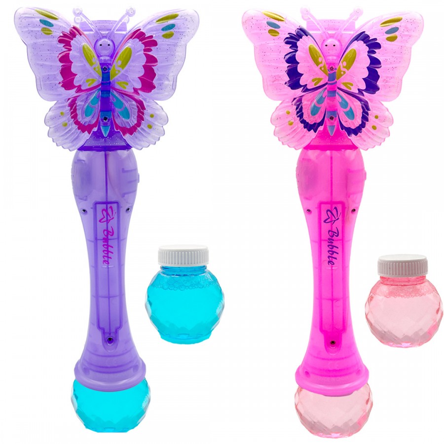 Butterfly Light Music Bubble Wand