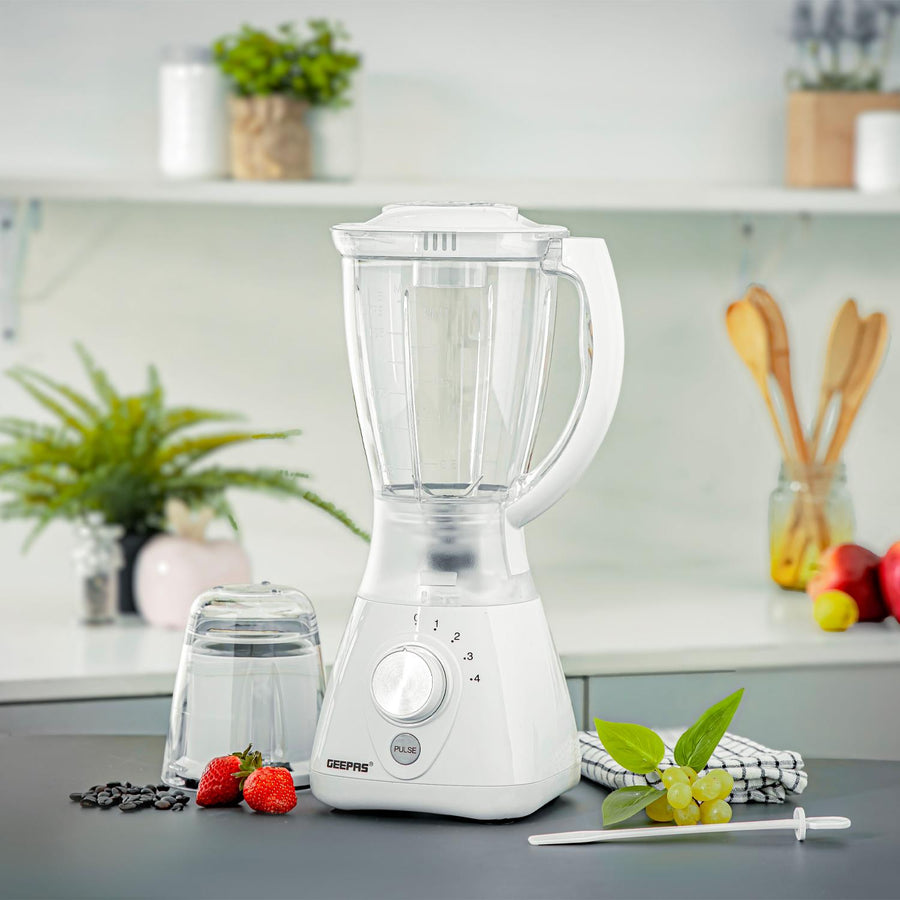 2-In-1 Portable Food Jug Blender And Coffee Grinder 1.5L White