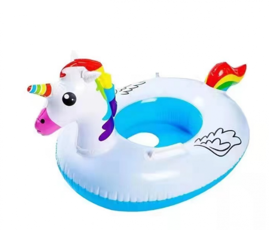 Unicorn Shaped Inflatable Swing Ring 70X55Cm – Durable Pool Float