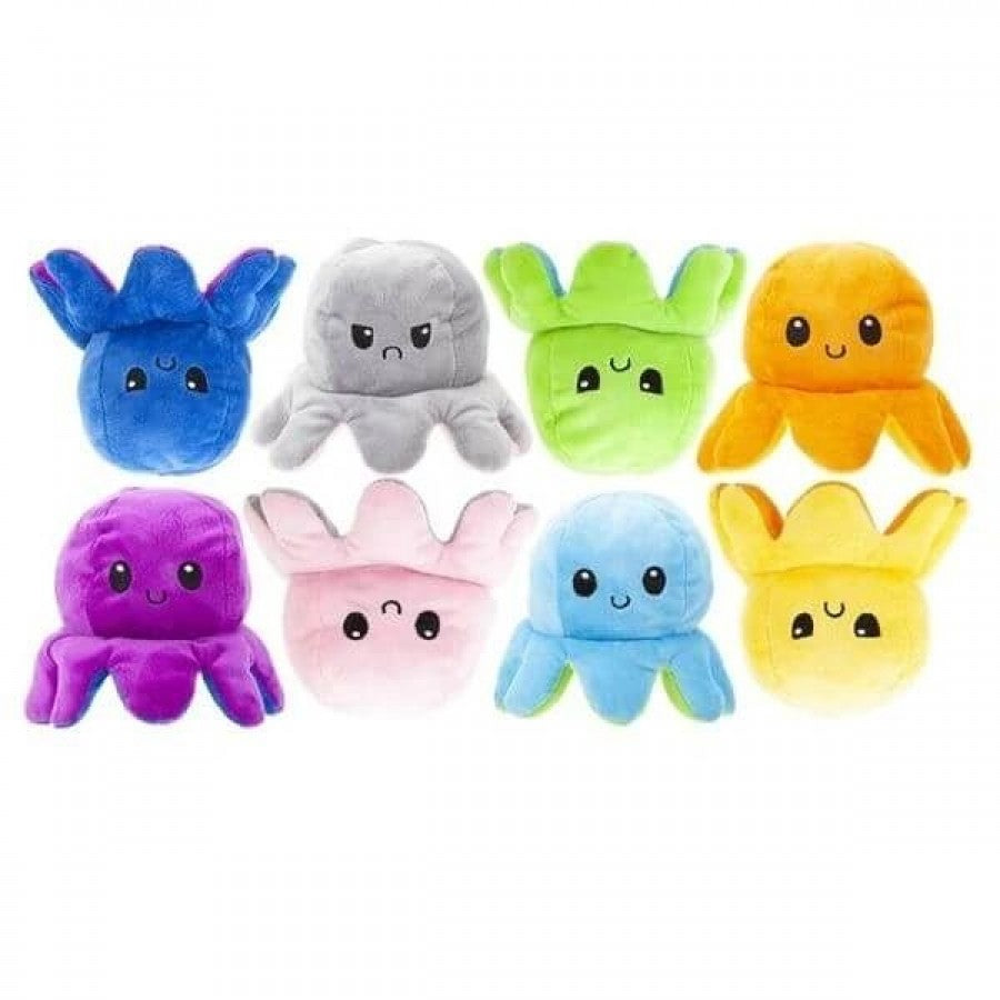 20Cm Plain Reversible Octopus Assorted (Pack Of 12)