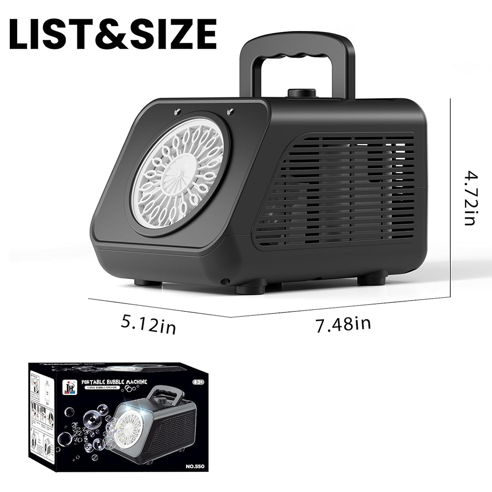 Portable Electric Bubble Machine Generator