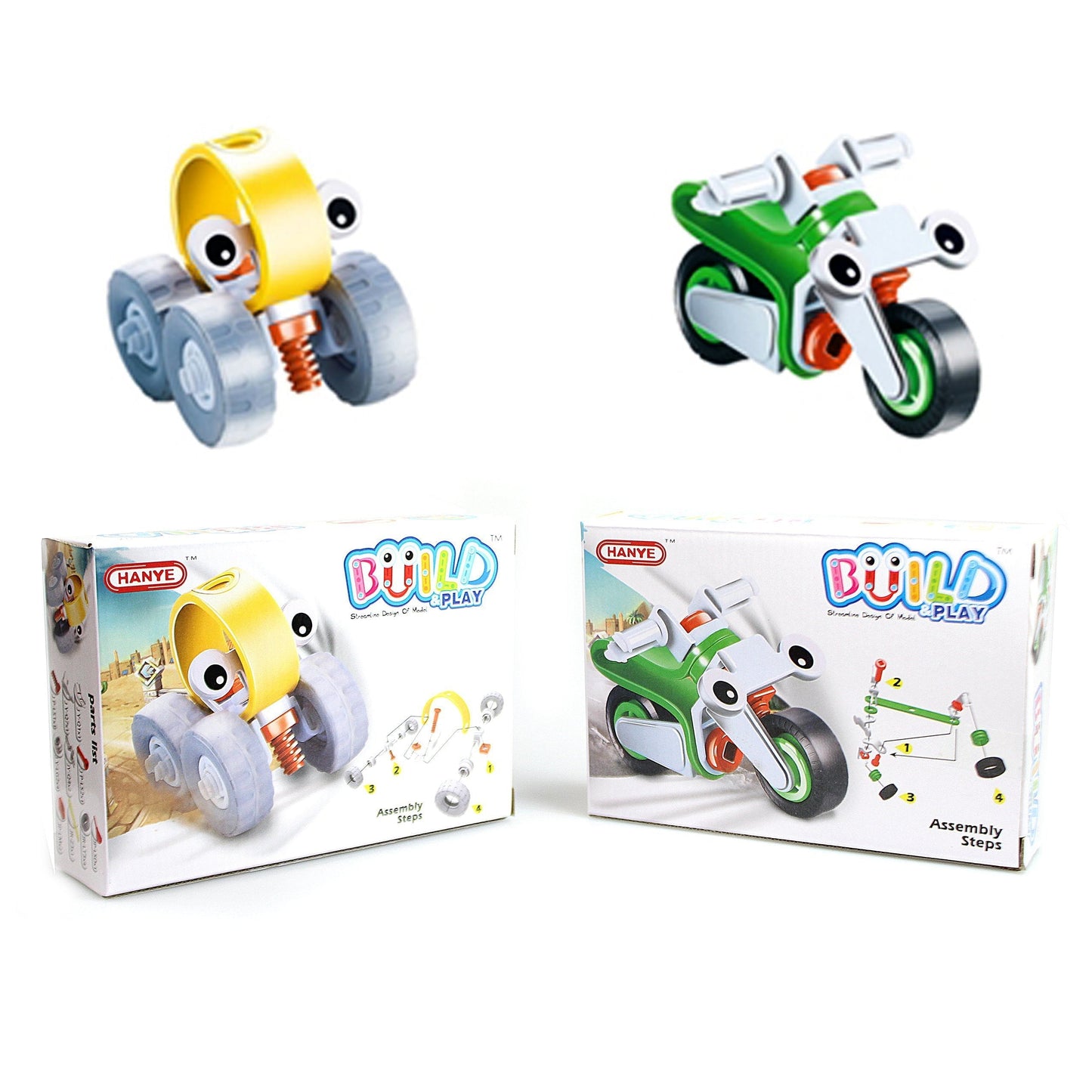 Children'S Toy Build & Play Car Bike Assorted Designs